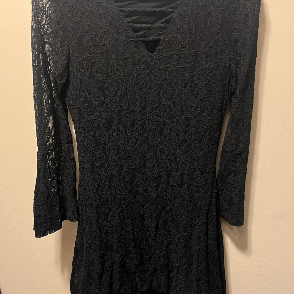 Elegant Black Lace Dress